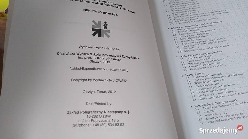 Liczby pierwsze Andrzej Nowicki Podróże imperium Gdańsk