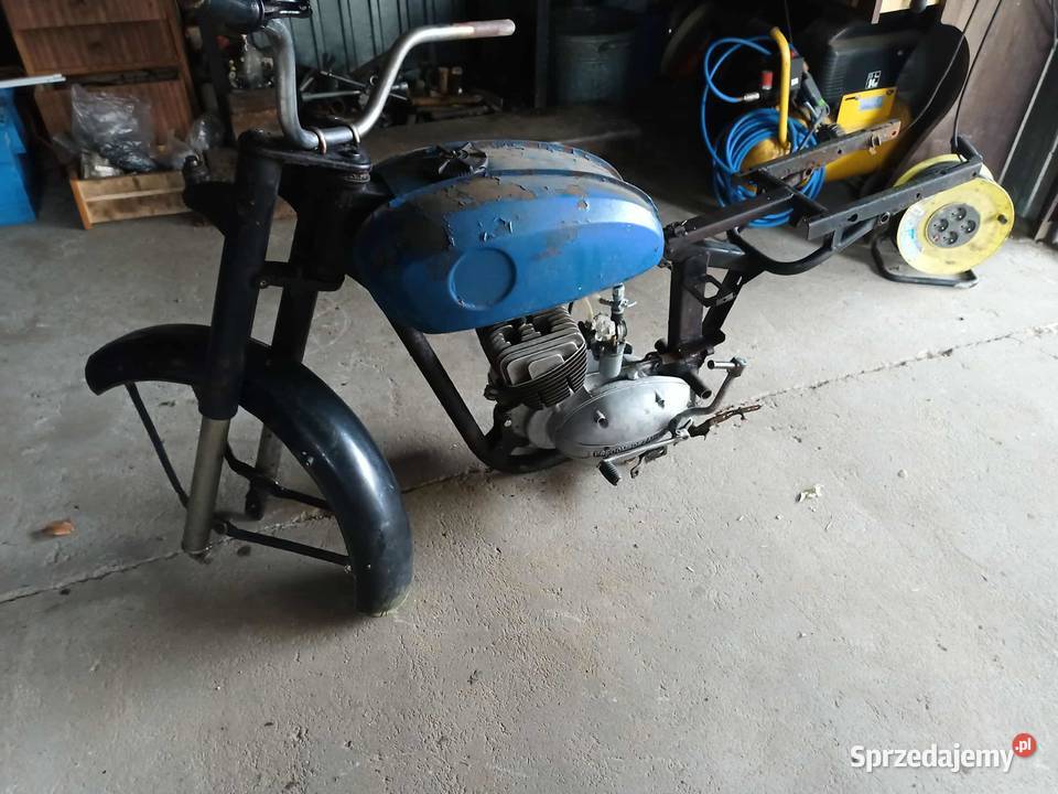 WSK 125 Przód Bak Silnik Całość Łańcut