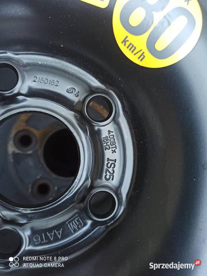Opel Astra K koło dojazdowe zapasowe Dzierżoniów