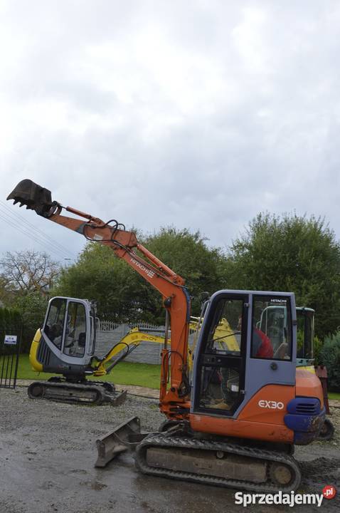 Minikoparka mini koparka HITACHI EX30 Z 2001r 3T Koparko ładowarki Złoczew