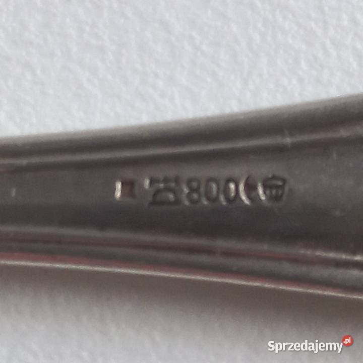 Łyżka stołowa antyk srebro kujawsko-pomorskie Toruń
