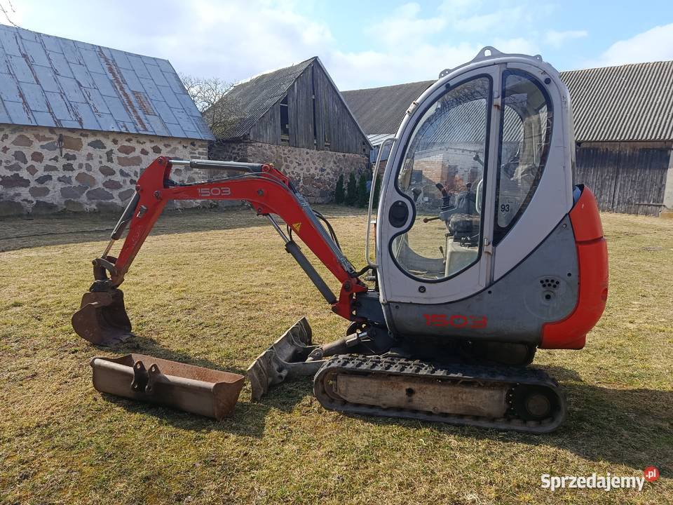 Wykopy wybieranie obornika minikoparka Łomża usługi budowlane