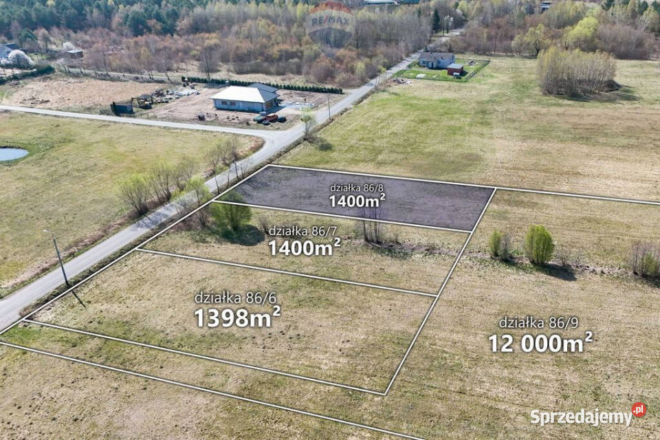 Działka 1400 m2 z warunkami zabudowy gmWłocławek Sprzedaż Ładne