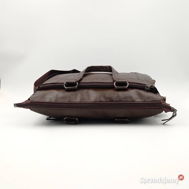 Teczka torba LEINASEN skórzana na ramie Cb Zawiercie