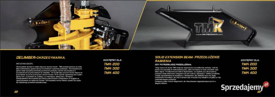 TMK 400 Głowica ścinkowa harwester do drzewa