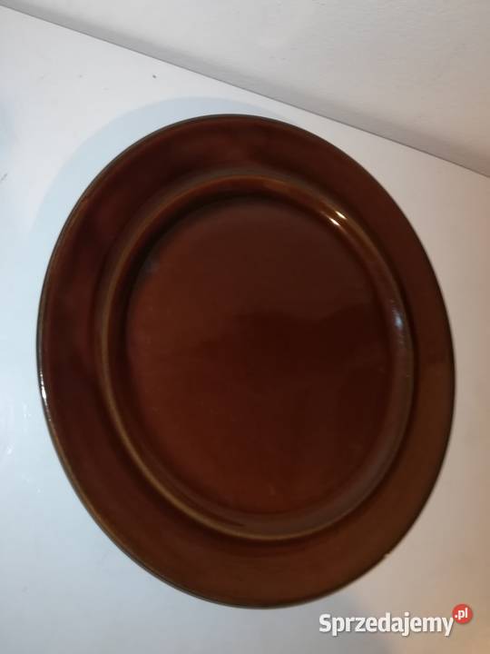 Porcelit Pruszków talerz brązowy Warszawa