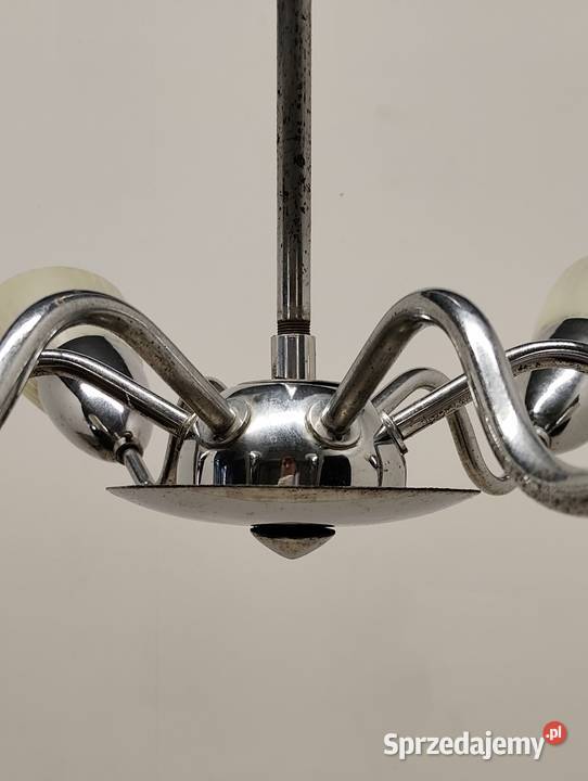 lampa wisząca sufitowa vintage art Deco żyrandol Radomsko
