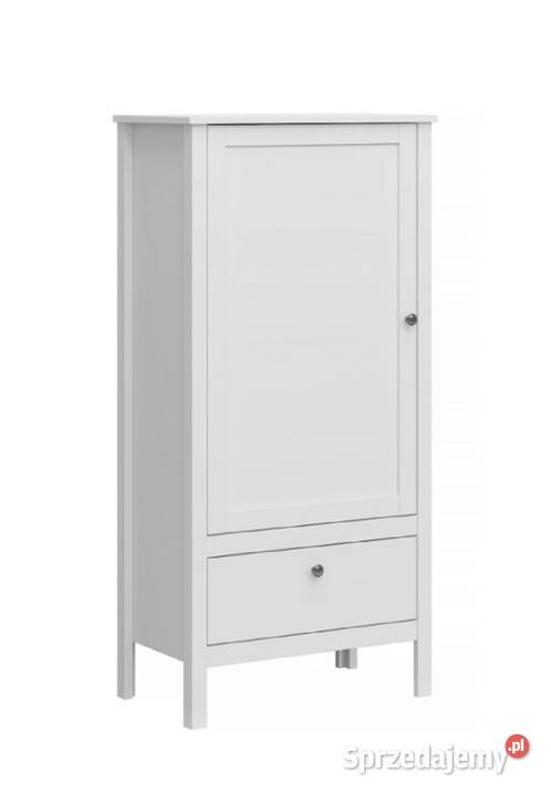 OLE biały regał niski matowy 1 drzwi 1 szuflada 65cm Wrocław