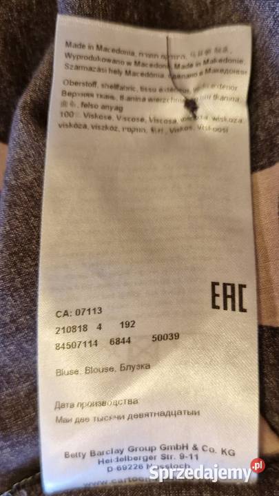 TUNIKA przewiwna Cartoon rozmiar L40 wiskoza długi Bluzki i koszule Lublin sprzedam