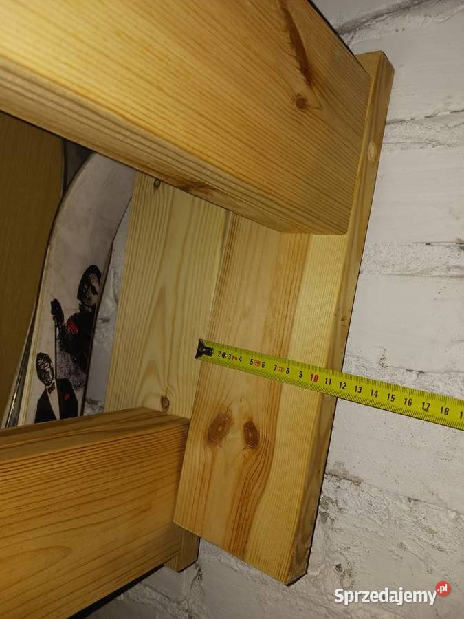 Łóżko drewniane rama ze stelażem materac FDM Otwock
