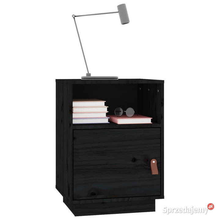 Szafki nocne 2 czarne 40x34x55 lite drewno mazowieckie