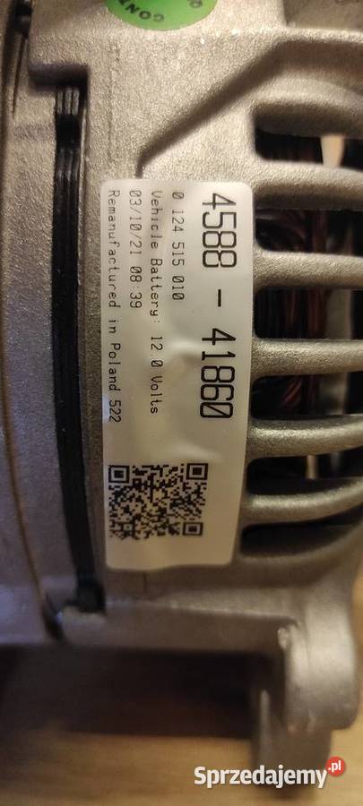 Alternator 0 124 515 010 VW Audi Skoda Układ elektryczny silnika pomorskie Pszczółki
