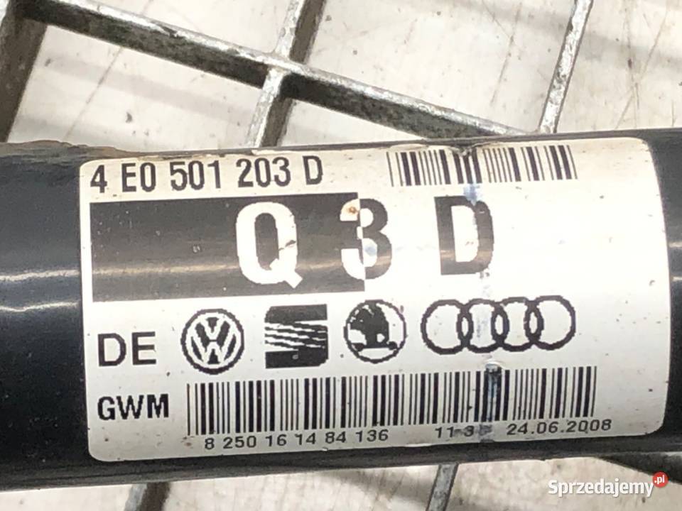 PÓŁOŚ TYŁ LEWA AUDI A8 D3 4E0501203D 52 450