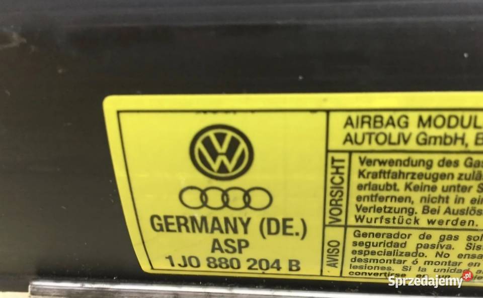 PODUSZKA AIRBAG PASAŻERA GOLF IV BORA LEON I osobowe Działoszyce