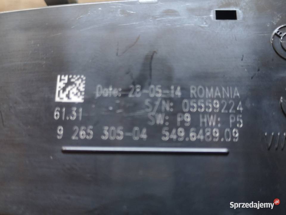 BMW F20 F30 panel przełącznik świateł 9265305 wielkopolskie