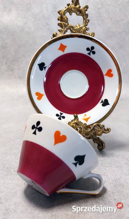 CHODZIEŻ Filiżanka THE CARDS Duet brydżowy Dobrzany