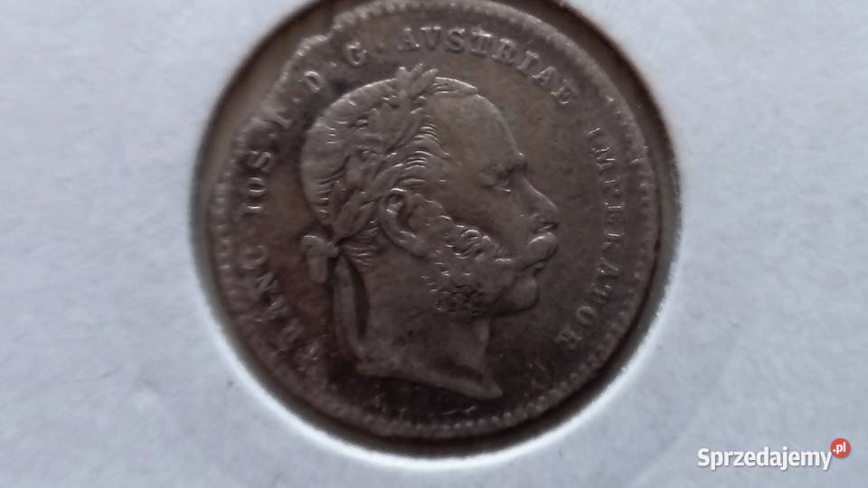 Moneta 20 krajcarów 1868 r Austria srebro Mosina