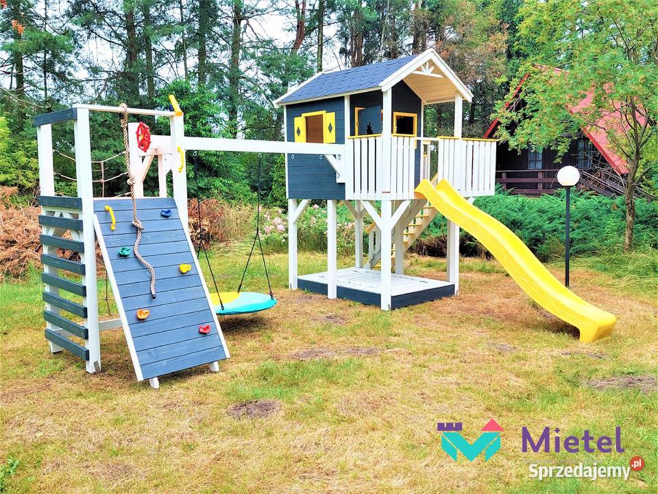 Domek z dużą piaskownicą zestaw dziecięca Stopnica