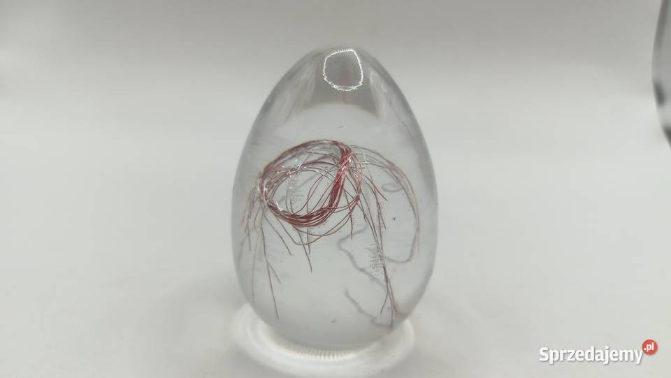 Szklane jajko przezroczyste lubelskie Zamość