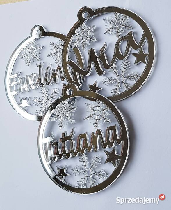 Ozdoba personalizowana świąteczna zawieszka Dekoracje świąteczne