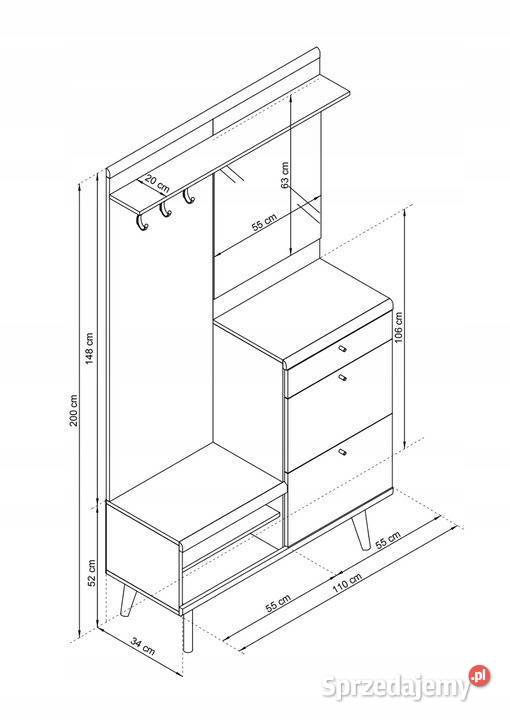 Garderoba Primo 110 Szybki czas wysyłki