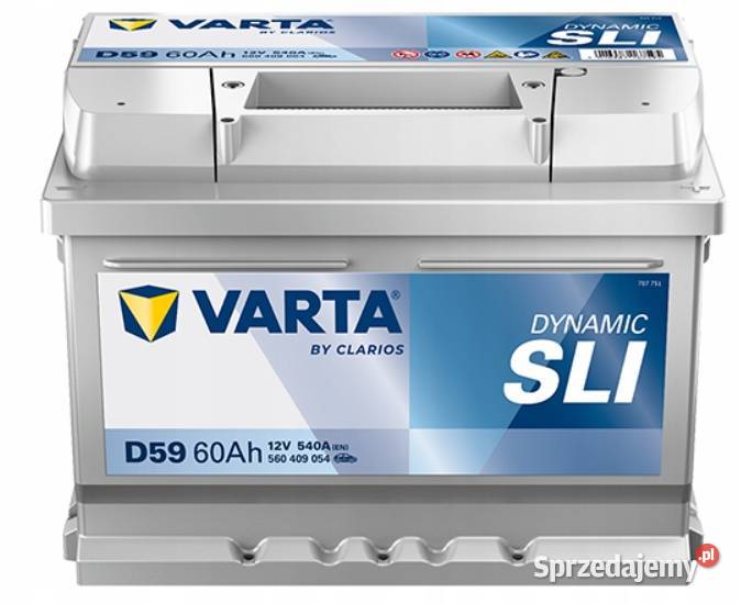 Akumulator VARTA D59 12V 60Ah 540A P osobowe Jelcz-Laskowice sprzedam