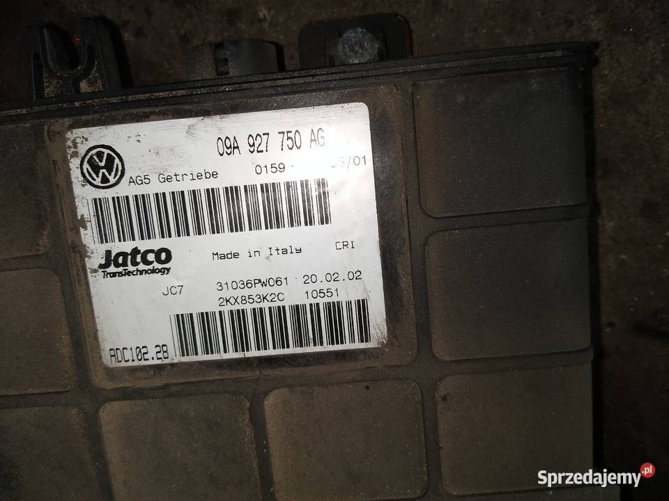 Sterownik skrzyni audi a3 09a927750ag zachodniopomorskie Dębno