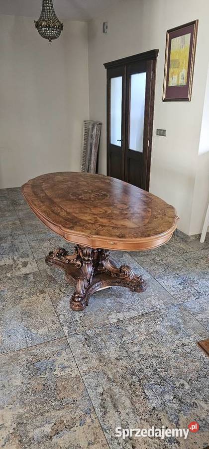 Stół antyk intersja salon jadalnia 78cm Nielepice