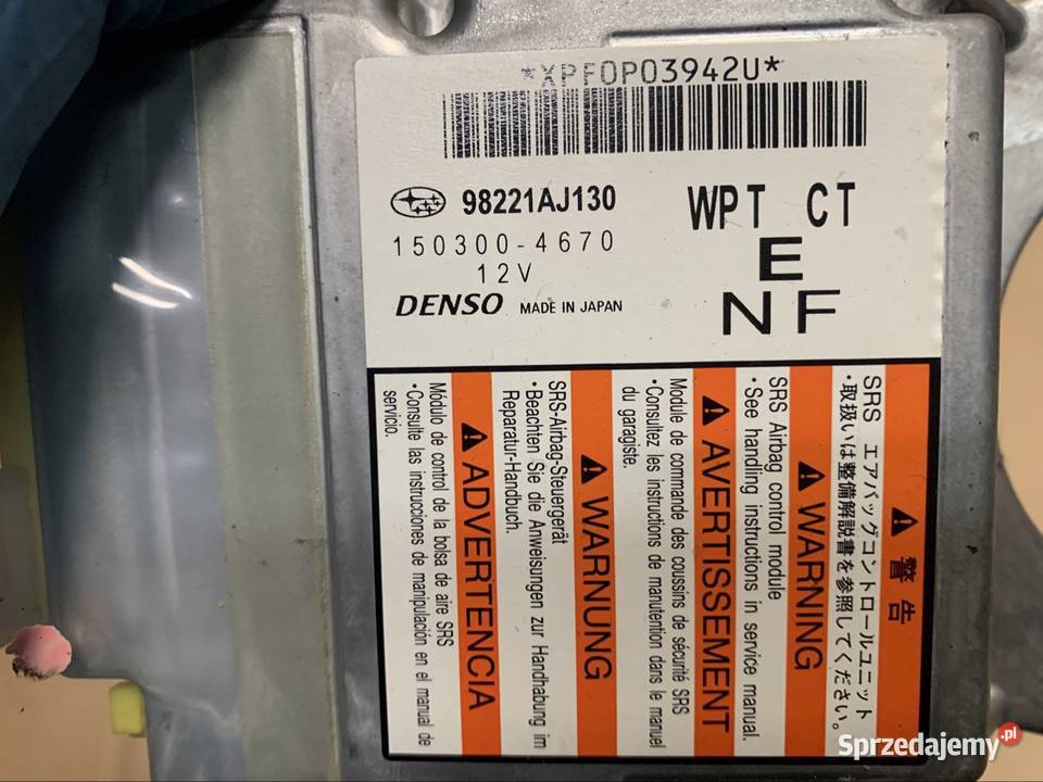 98221AJ130 moduł sensor airbag Subaru legacy IV Szczecin