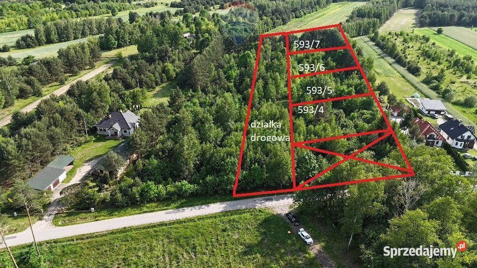 Działka budowlana ok1400 m2 Wałsnów gm Orońsko 35m