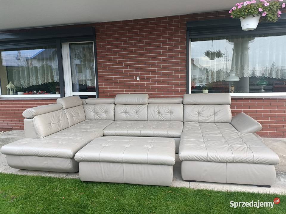 Sprzedam narożnik w kształcie litery U ze skóry Meble sprzedam