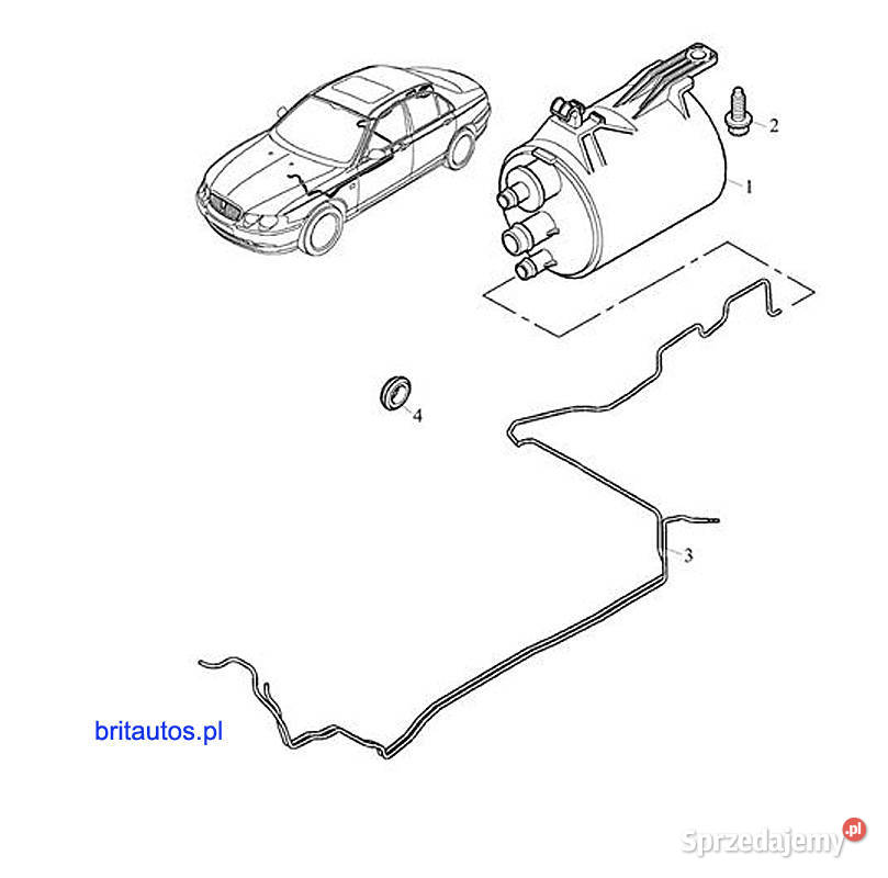 FILTR WĘGLOWY PALIWA ROVER 75 MG ZT 18 18T 20 Pozostałe