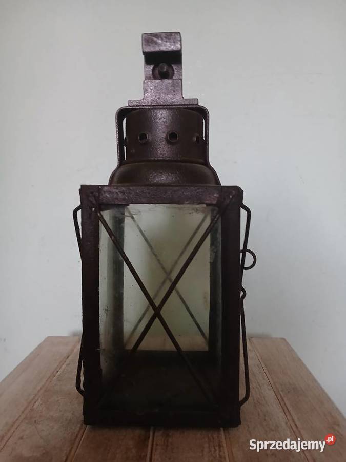 Stara lampa kolejowa Antyki Kraków