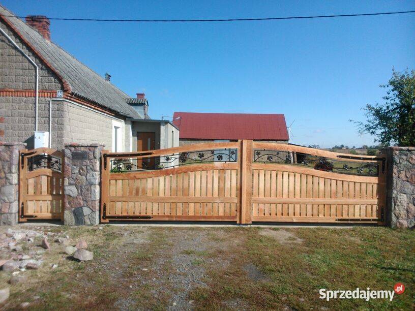 Brama drewniana model M1 Stanpor Stalowa Wola