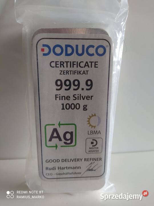 Doduco LBMA próba 9999 Katowice sprzedam