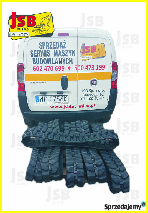 Gąsienica gumowa wzmacniana 180x72x35 Toruń