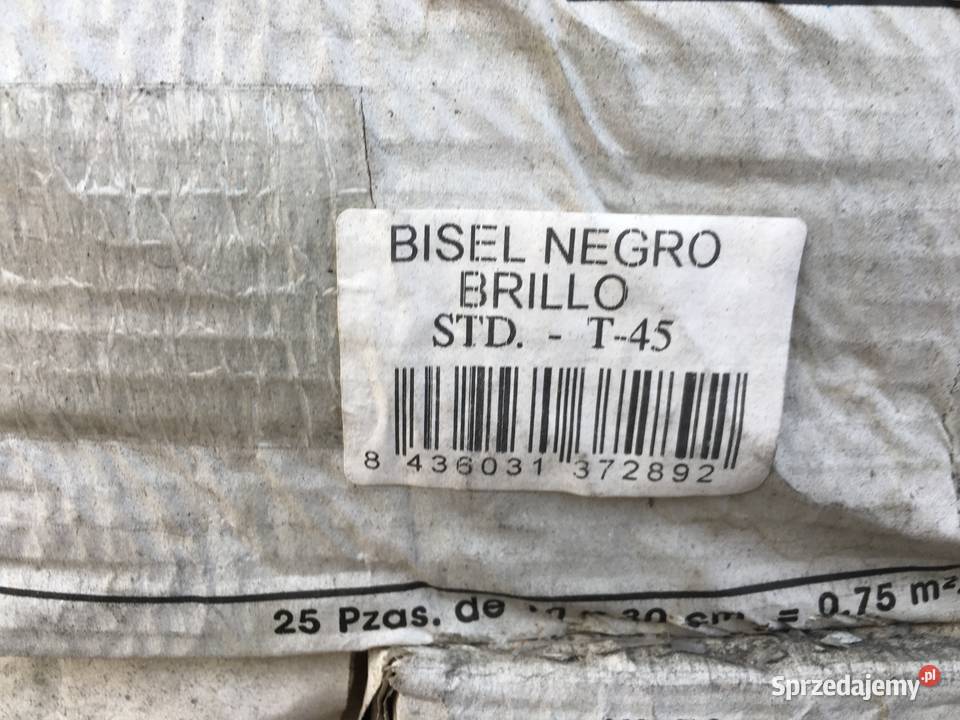 Glazura płytka ścienna bisel negro brillo 10x30 mazowieckie sprzedam