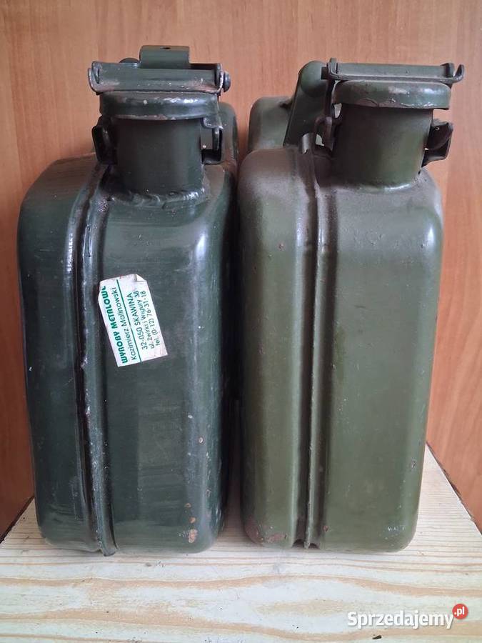 Karnister stalowy PRL 5L 1984r Mysłowice