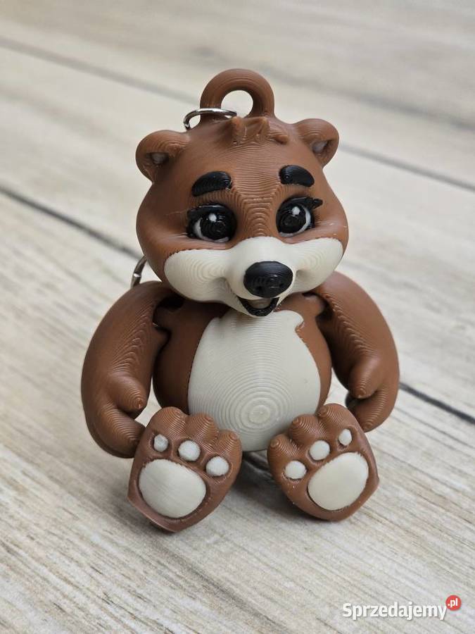 Przytulny breloczek Miś 3d brelok druk3d Chełm