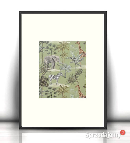 boho obrazek A4 zwierzęta plakat 21x30 mały