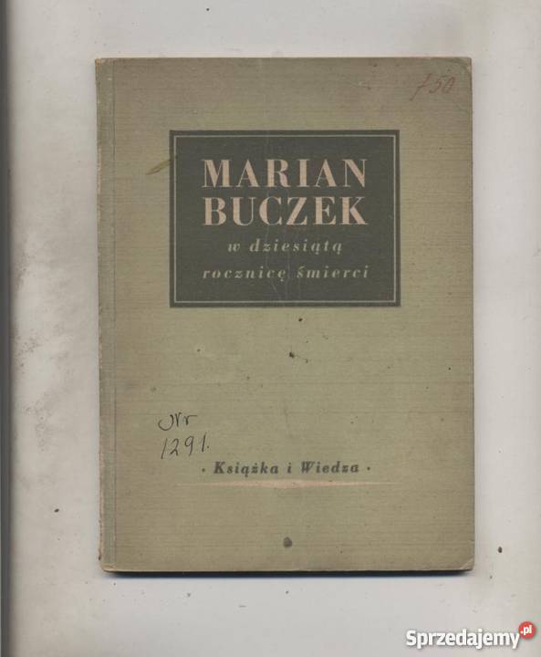 Marian Buczek w dziesiątą rocznicę śmierci Książki i Podręczniki Szczecin