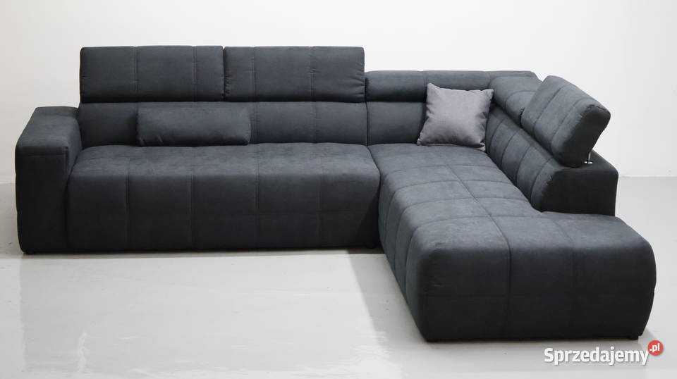 TRD Narożnik grafitowy kolor regulowane zagłowki wielkopolskie