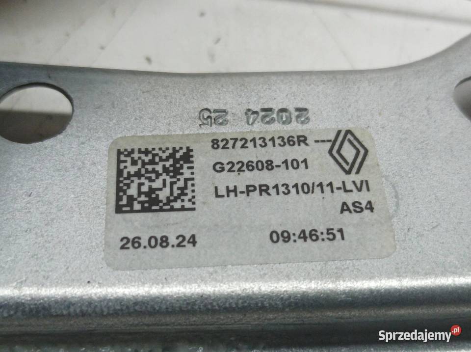 MECHANIZM SZYBY LEWY TYŁ EU 827213136R Dacia sprzedam