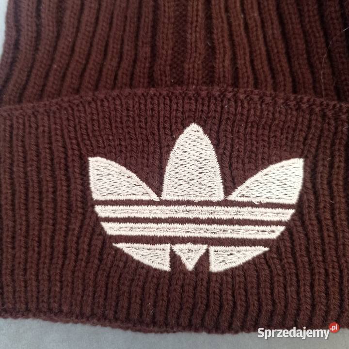 Brązowa nowa czapka Adidas Nakrycia głowy lubelskie Lubartów