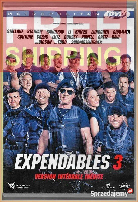Expendables 3 2014 DVD Version intgrale indite 1 płyta Krynica-Zdrój