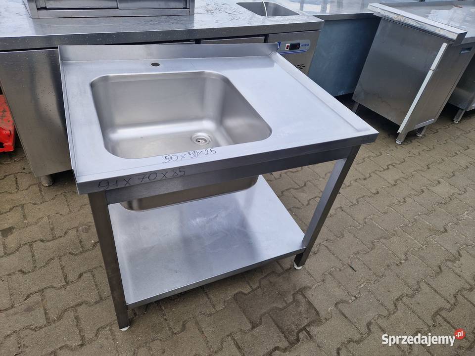 Zlew Gastronomiczny 1 Komorowy Z Półką 917085 Ostrów Wielkopolski