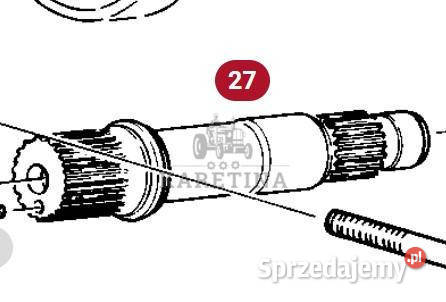 Fendt Favorit 514 Wał Wałek CZĘŚCI 524101320020 Pozostałe Jastrzębniki