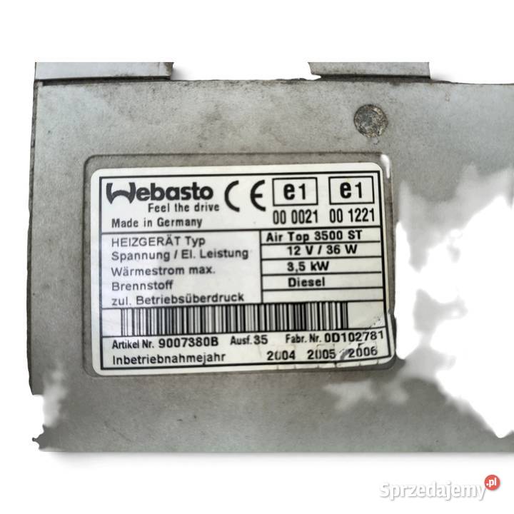 WEBASTO OGRZEWANIE POSTOJOWE Vw T5 25TDI Pozostałe Chełm