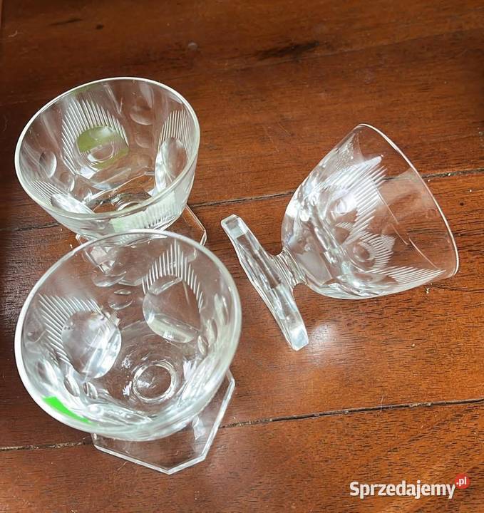 3 Kieliszek do likieru kryształowe Śliczne Gdańsk