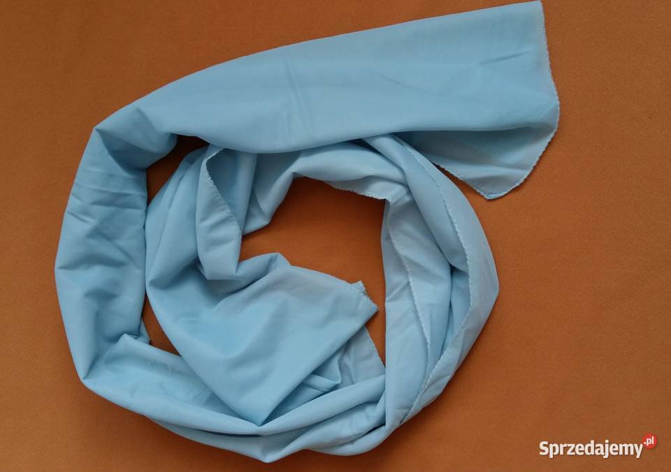 Szalszalik stylonowy gładki niebieskiapaszka Dla kobiet łódzkie Łódź